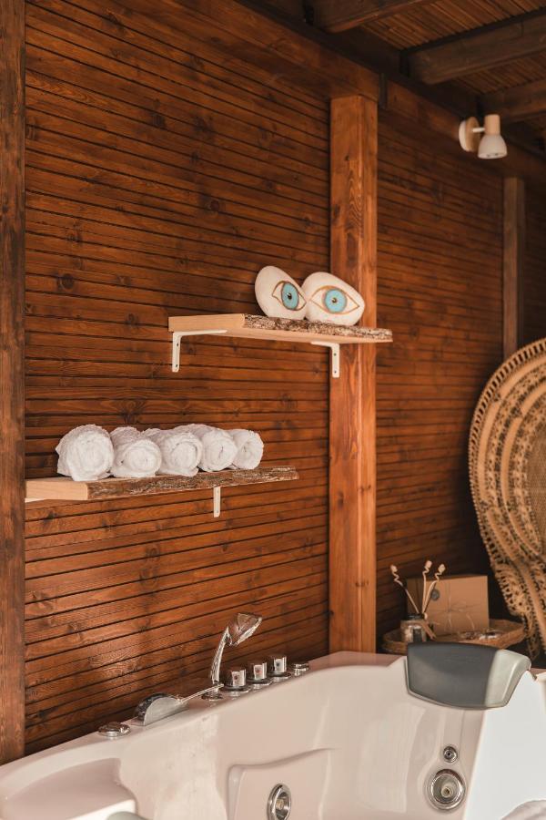 Wood House "Private Spa" Vergia Buitenkant foto