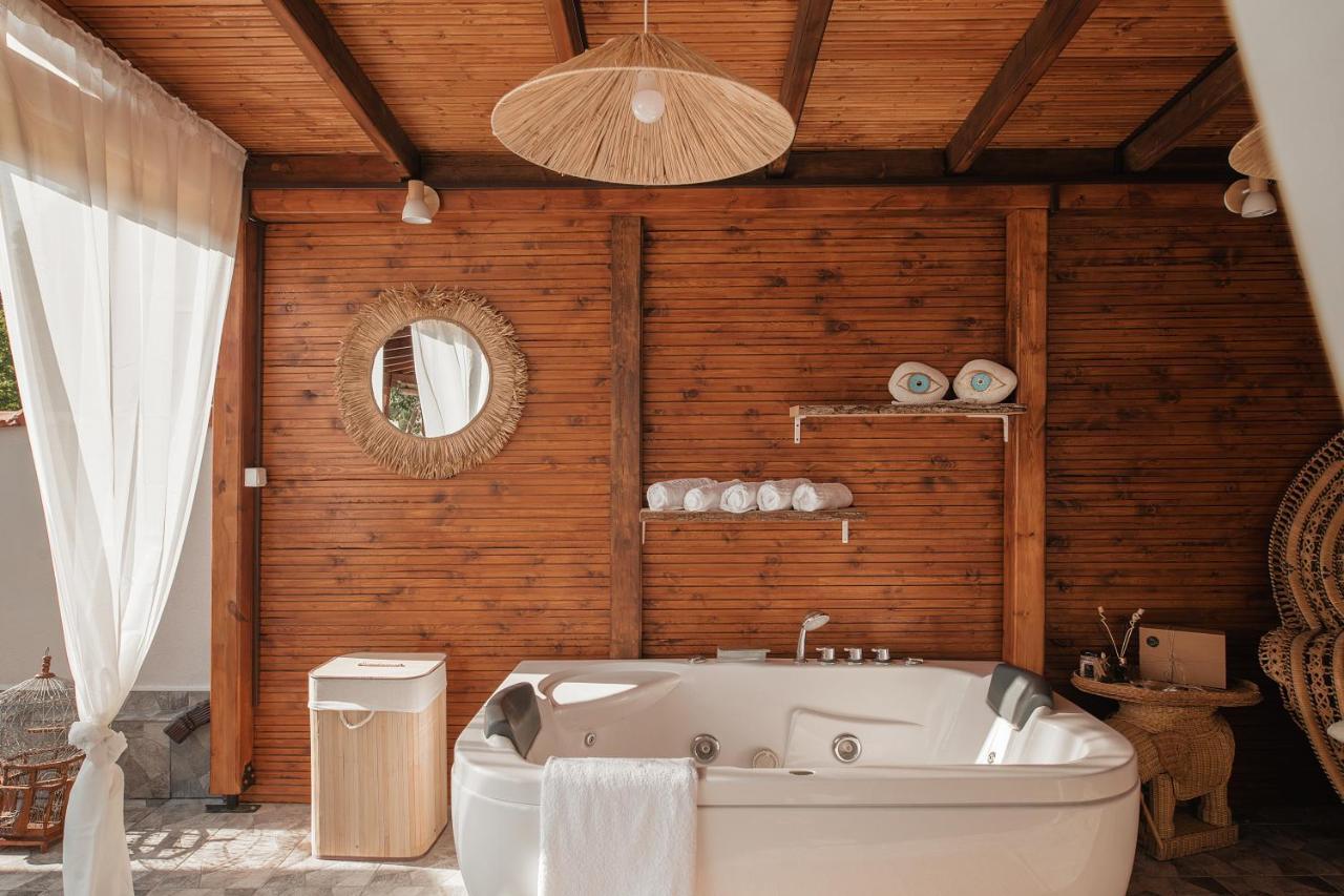 Wood House "Private Spa" Vergia Buitenkant foto